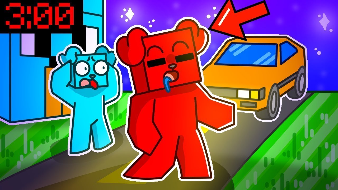 PIMPEK LUNATYKUJE o 3:00 W NOCY w Minecraft 😱😱