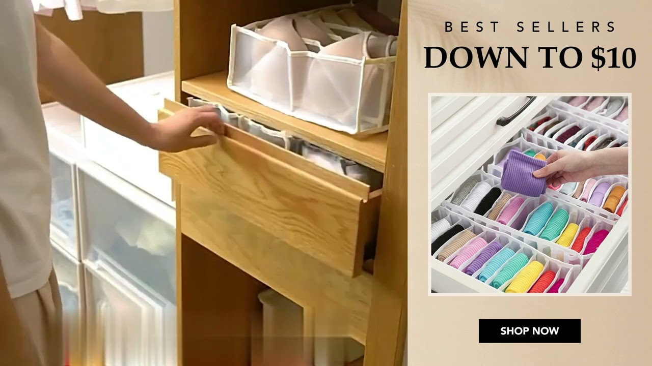 Foldable underwear storage box-8377525