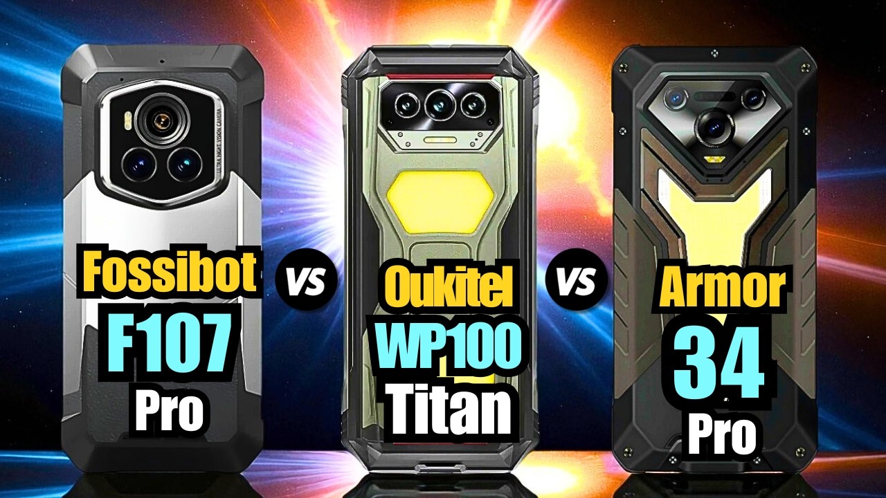 Fossibot F107 Pro  vs Oukitel WP100 Titan vs Ulefone Armor 34 Pro