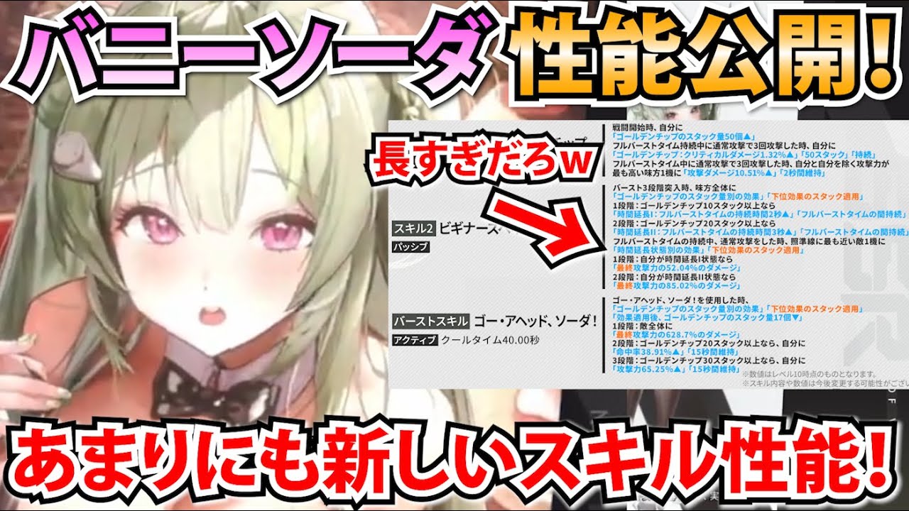 【メガニケ】バニーソーダの性能が今までに無い形で面白ソーダ！あまりにも文字数が多いスキル性能解説！【勝利の女神：NIKKE】