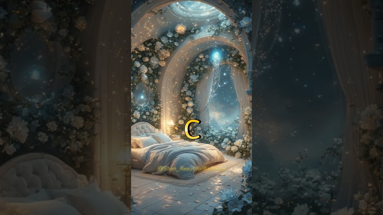 Выберите свою спальню мечты 🤩 с цветочным рисунком 🌷 🛏️, написав на ней первую букву своего имени...