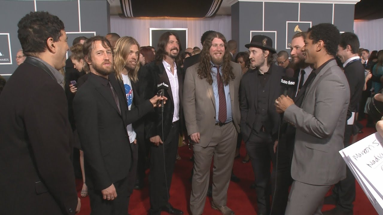 Dave Grohl and My Morning Jacket on the Grammy Red Carpet