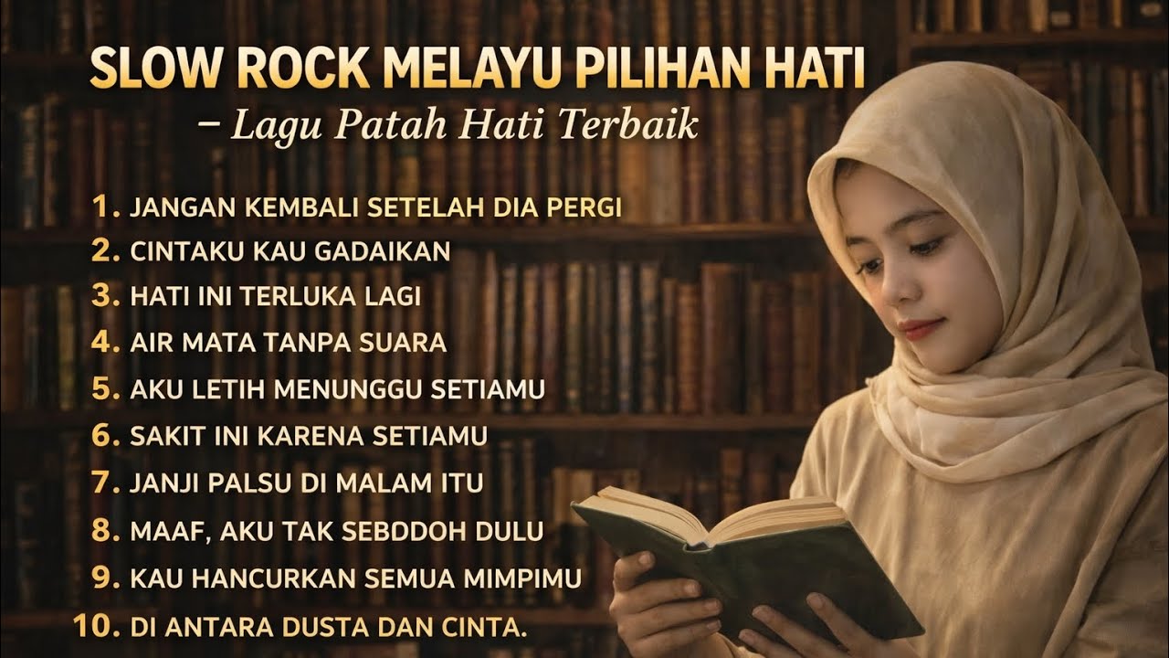 Slow Rock Melayu Pilihan Hati – Lagu Patah Hati Terbaik