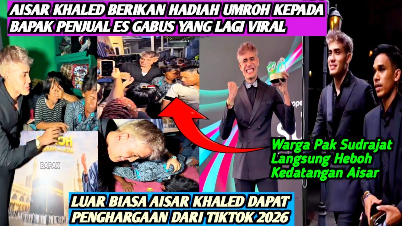 AKHIRNYA AISAR KHALED DATANG KE RUMAH PENJUAL ES GABUS VIRAL‼️KELUARGA PAK SUDRAJAT M3NANGIS TERHARU
