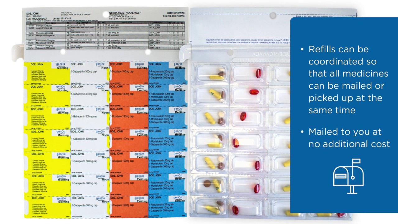 Genoa Healthcare Pre-filled Pill Packaging