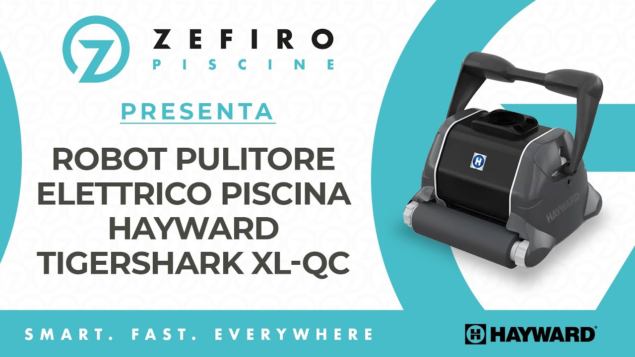 Robot Pulitore Elettrico Piscina Hayward TigerShark XL-QC | ZefiroPiscine