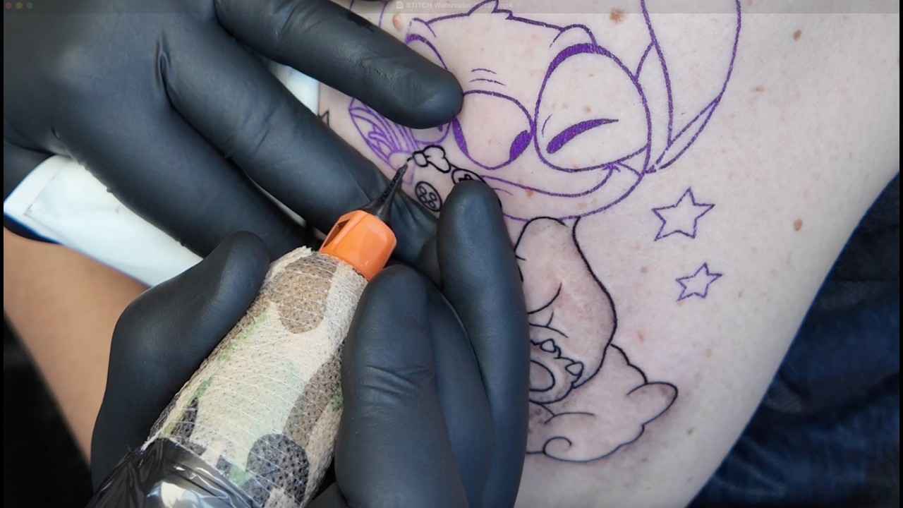 STITCH Watercolor Tattoo