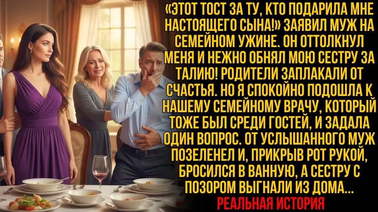Муж променял меня на МОЮ сестру с «сыном» — но после вопроса врачу он позеленел и бросился в ванную…