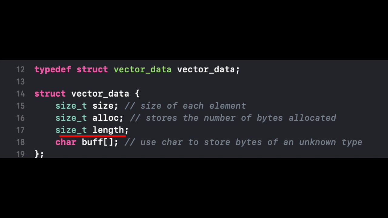 Making a Vector Library in C