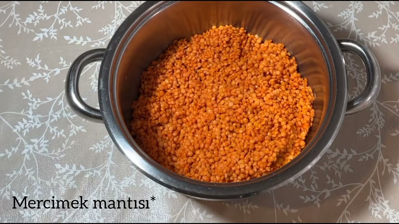 KOLAY VE DOYURUCU NEFİS 😋KIRMIZI MERCİMEK MANTI NASIL YAPILIR ❗️🤌💯