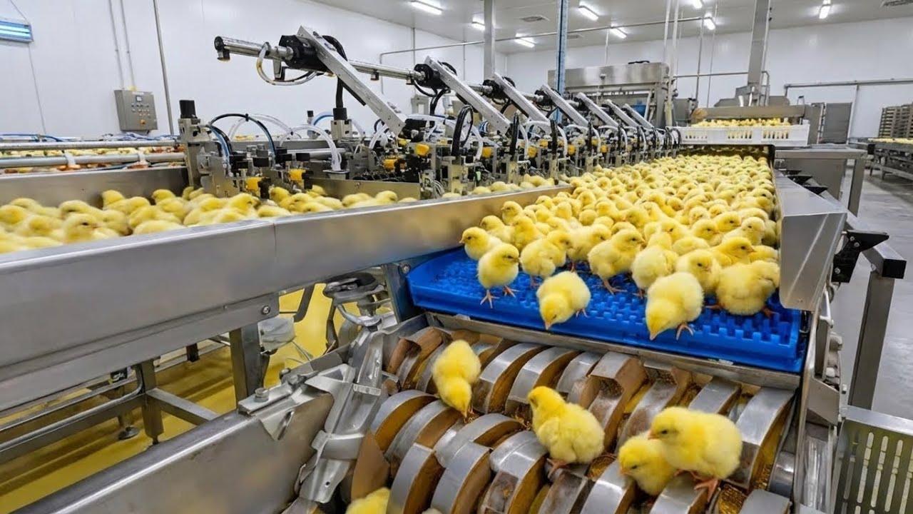 Chicken Mega Factory Chicken Egg Incubation Technology ;Broiler Raising Method Process Eggs and Meat