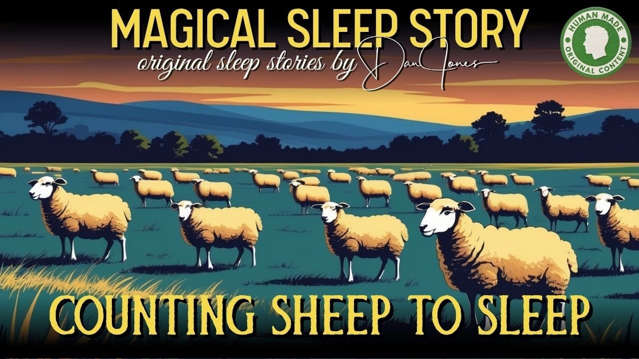 ☁️ The Magic Of Counting Sheep 😴 Bedtime Story 💤 Dan Jones Sleep Stories (No AI) | Black Screen