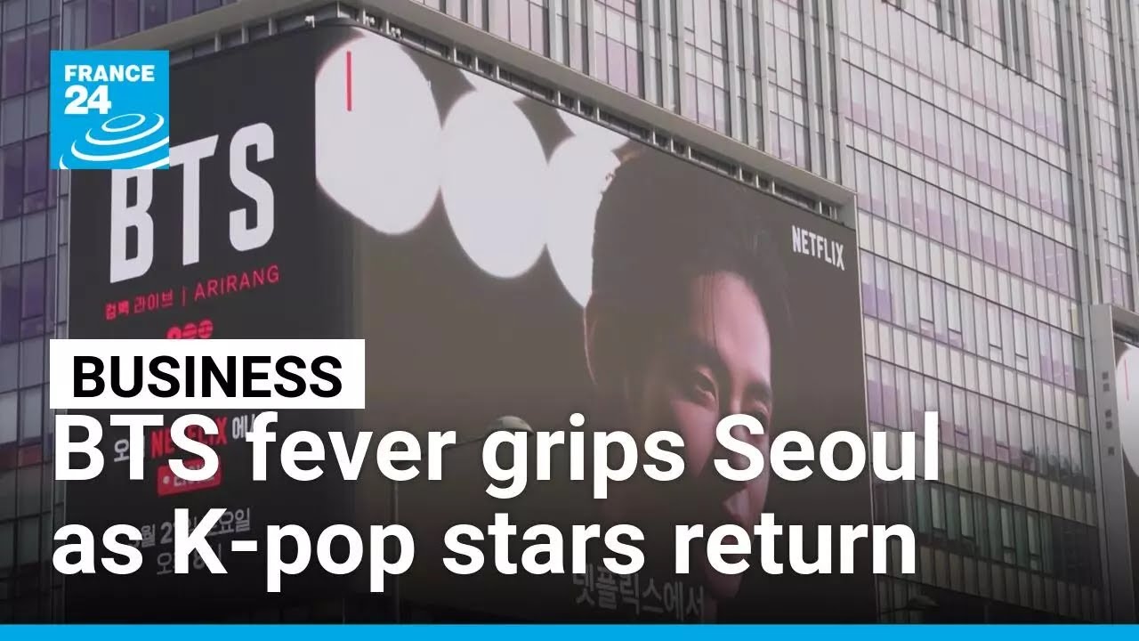BTS fever grips Seoul as boy band return after four-year hiatus • FRANCE 24 English