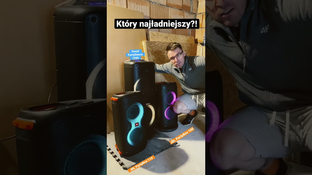 JBL PartyBox 110 vs Tonsil PartyDance 1200 vs JBL PartyBox 100 - głupia zajawka, wkr&oacute;tce testy!