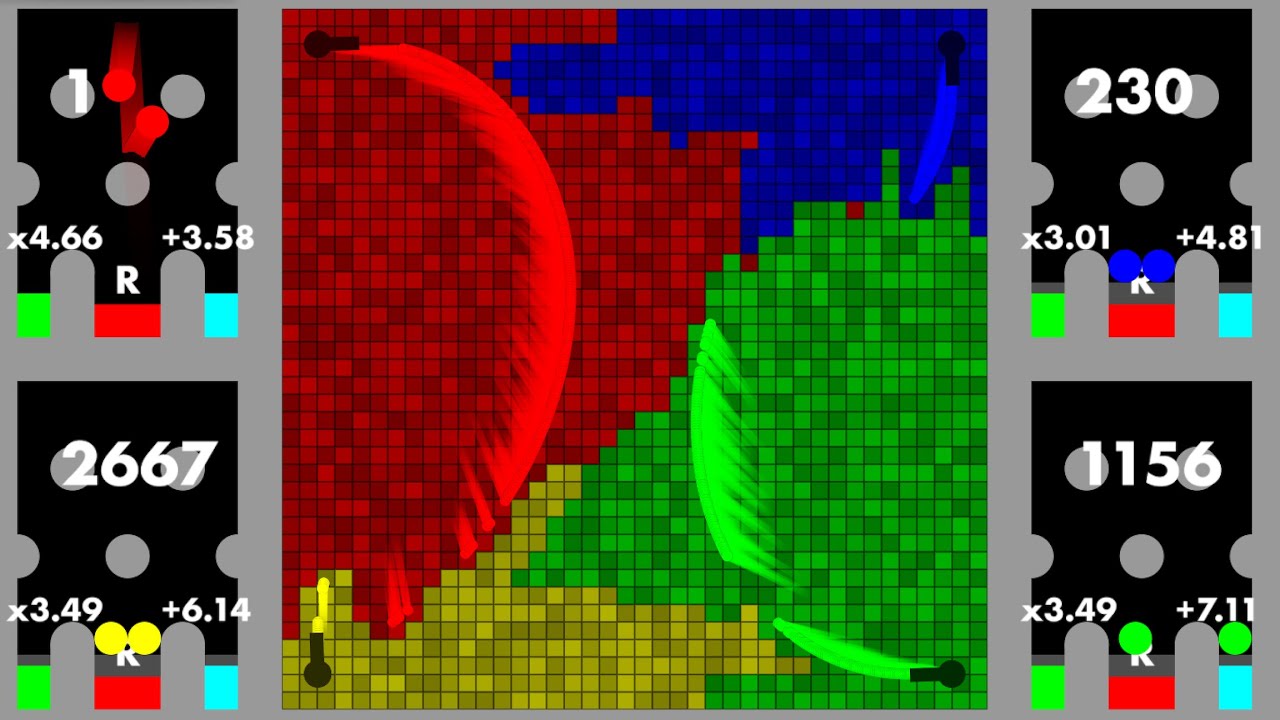Multiply, Add or Release - Algodoo Marble Race