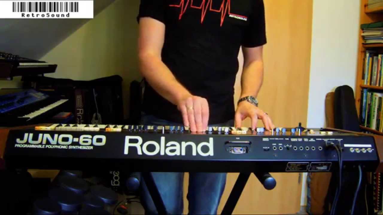 Roland Juno-60 Analog Synthesizer (1982) sound demo