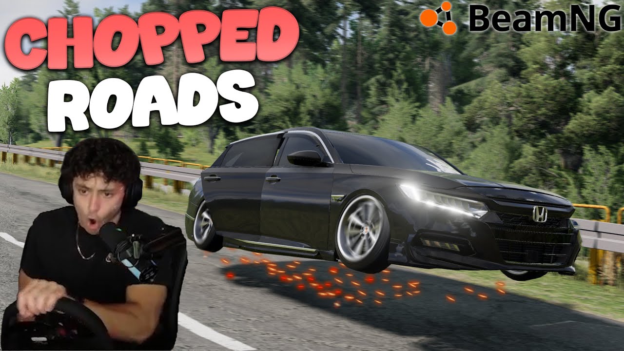 Driving Static Cars On The Most CHOPPED Beamng Roads