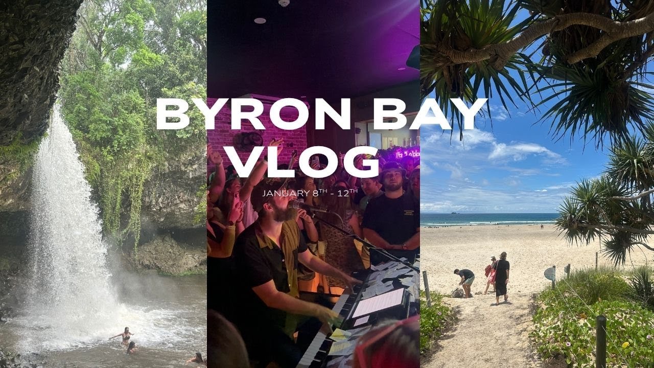 BYRON BAY VLOG | Waterfalls, tea tree lake, piano bar, lighthouse
