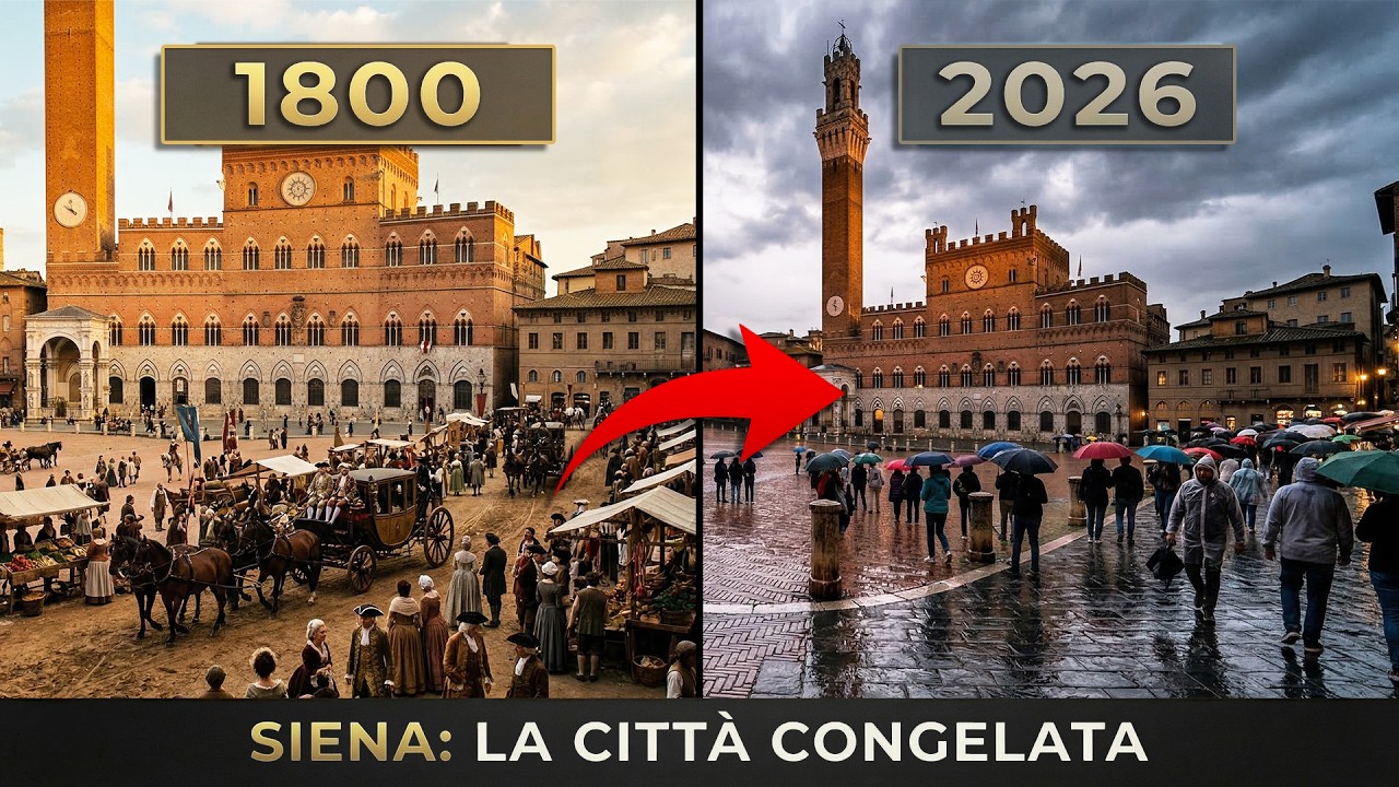 Siena 1800 vs Oggi | La Città che ha Fermato il Tempo