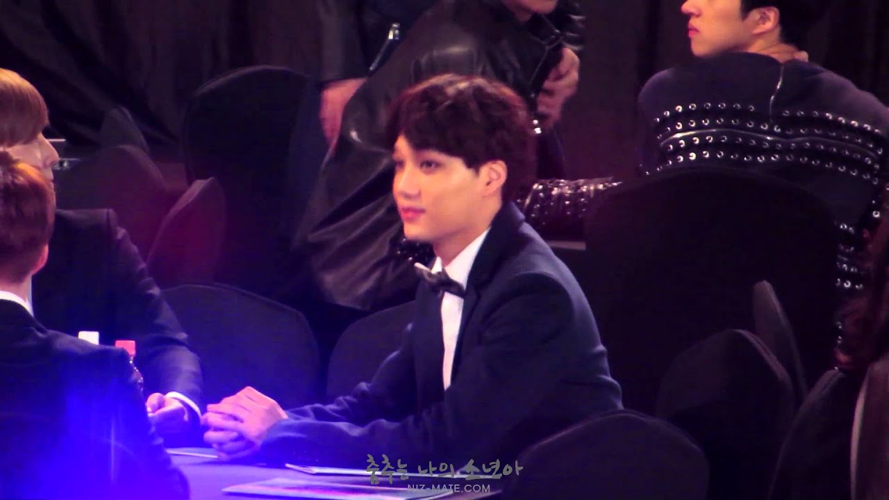150122 서울가요대상 대기석 배고픈 종인이
