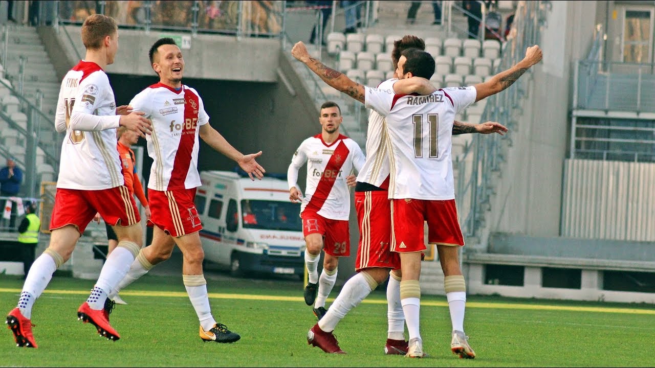 Skr&oacute;t meczu ŁKS - Chrobry Głog&oacute;w 2:0 (10.11.2018)