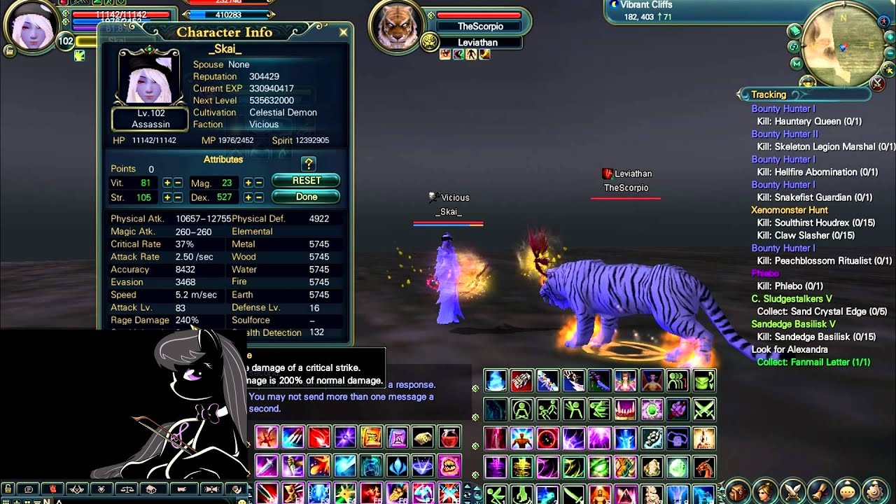 PWI - Assassin Skills 1-100 - _Skai_ - Raging Tides