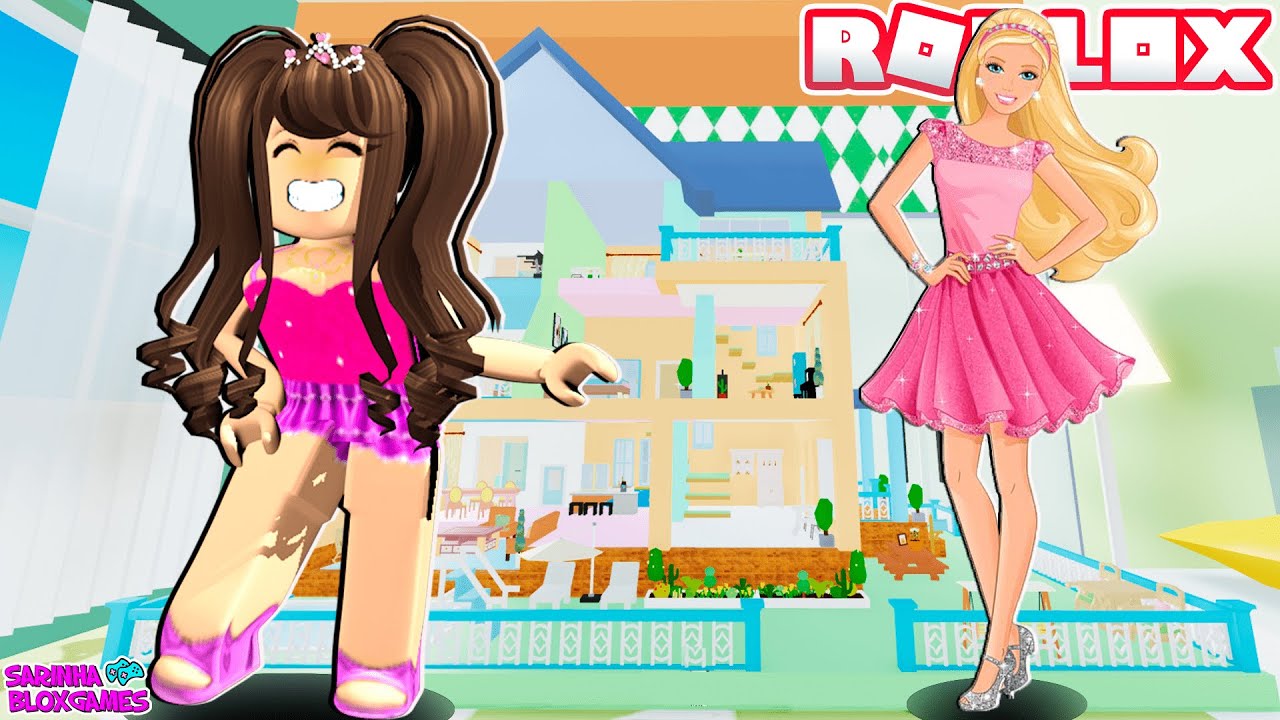 BARBIE SARINHA NA CASINHA DE BONECAS VIROU MENINA POR UM DIA- DollHouse RP[BETA]- Roblox