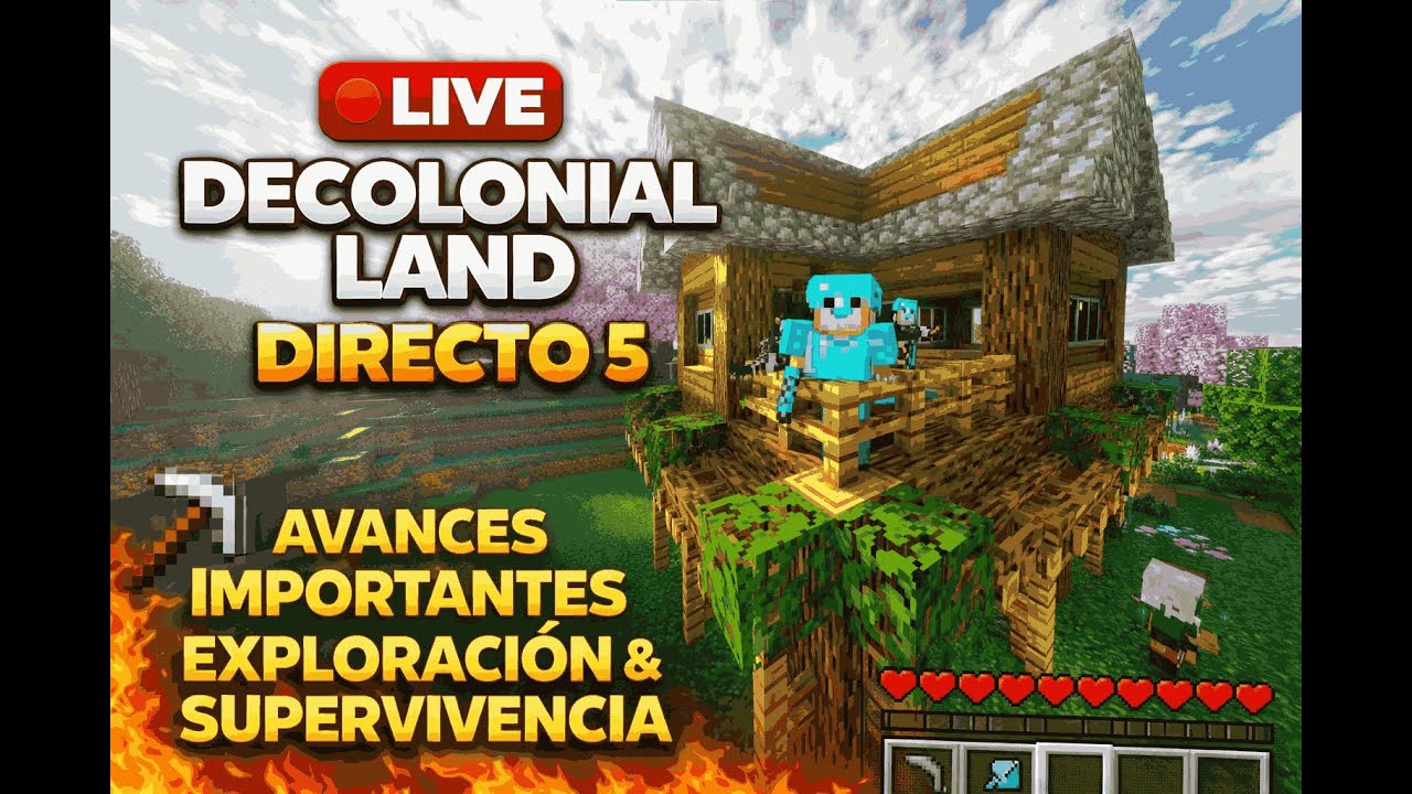 🔴Decolonial Land 🔴 directo #5 | avances importantes, exploración y supervivencia total