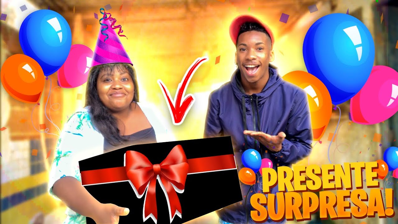 Dei um presente surpresa pra ela de aniversário | e fiz uma trollagem😂🎁