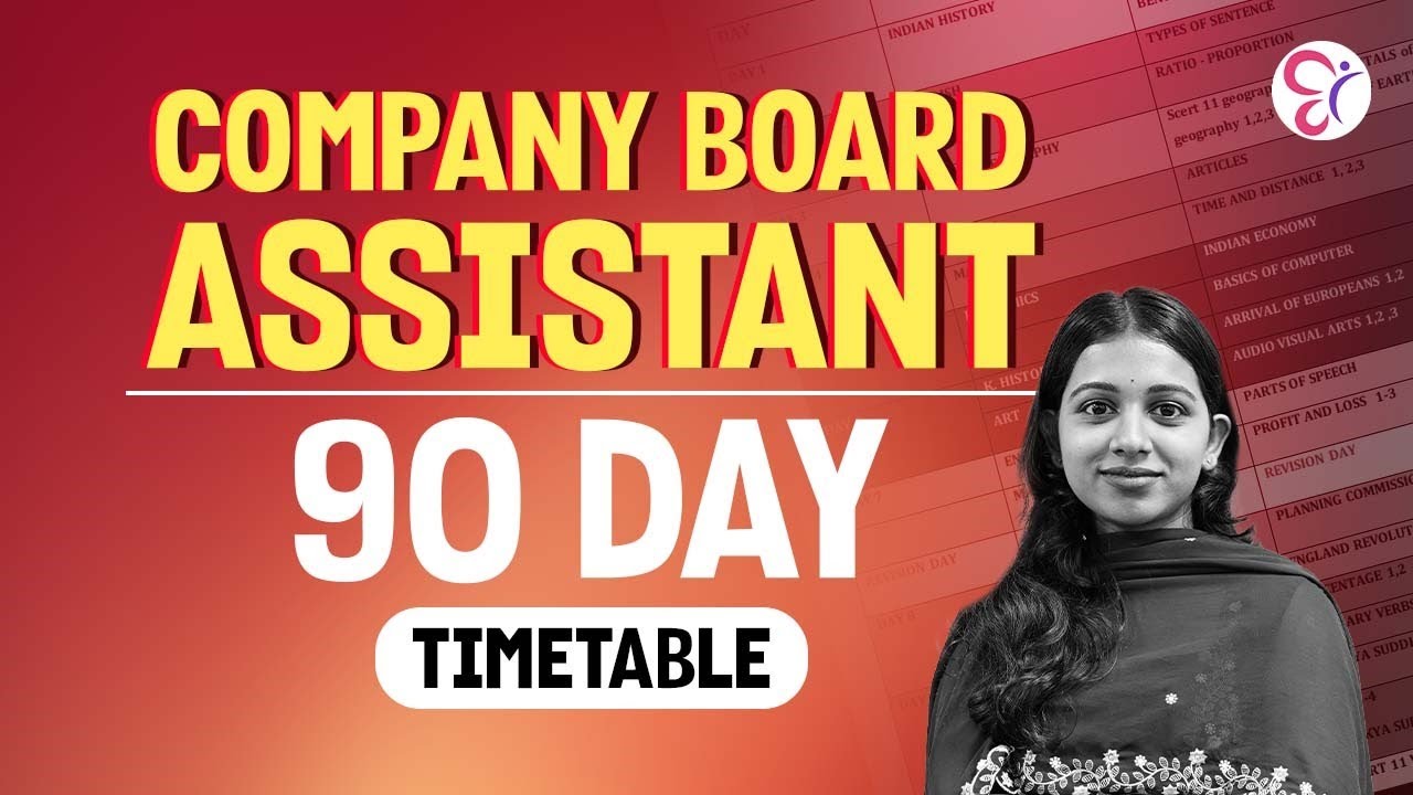 COMPANY BOARD ASSISTANT STUDY PLAN | PSC COACHING CLASS