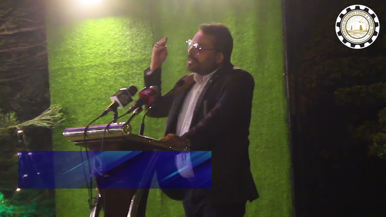 President KATI Mr. Faraz ur Rehman addressed on Karachi Issues at Karachi Business Forum