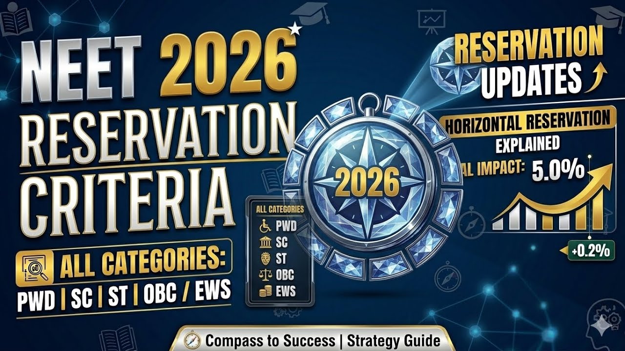 Neet 2026 / Reservation Rules /All Categories / OBC / SC /ST /EWS / PWD | Horizontal Reservation