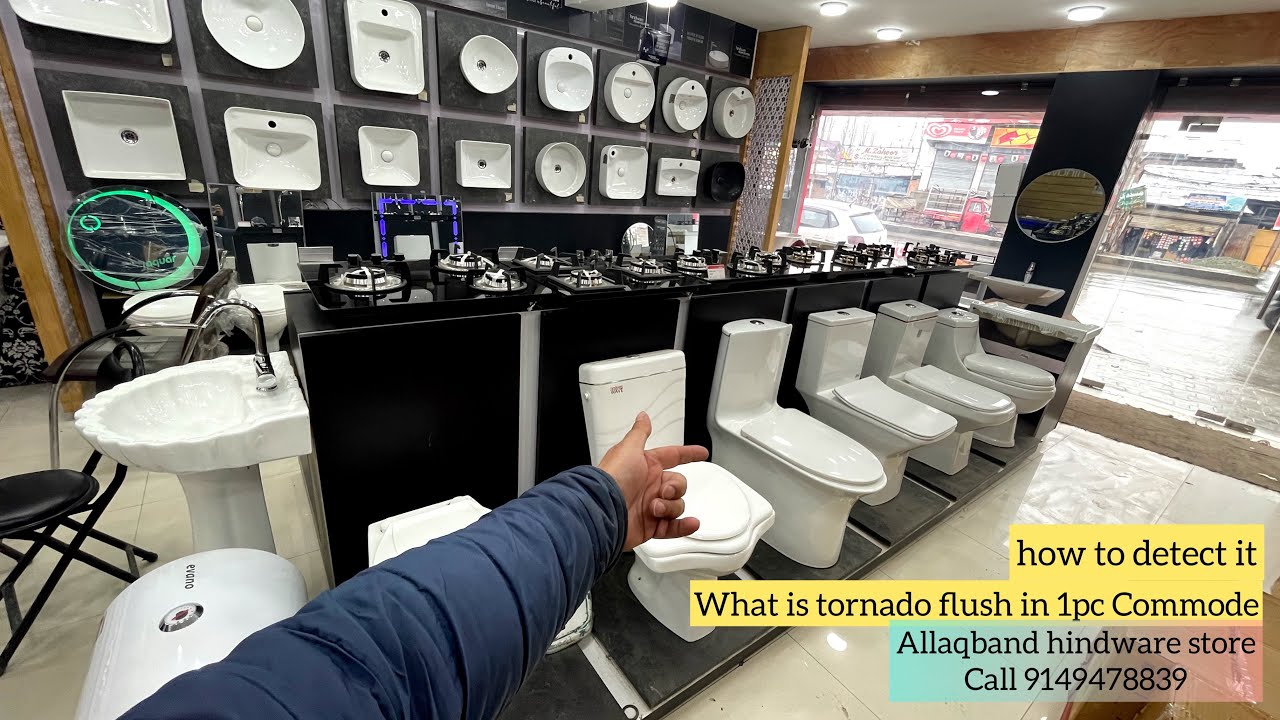 What is tornado flush in 1pc Commode how to detect it (Allaqband hindware store) 9149478839