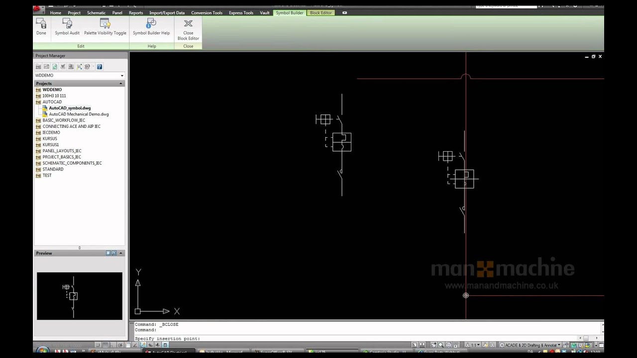 AutoCAD Electrical: How to use the Symbol Builder Tool.