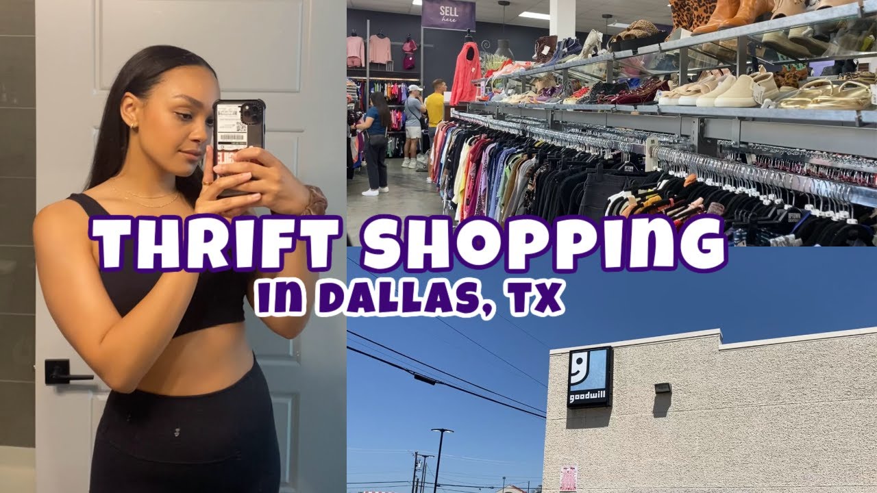 come thrift with me in Dallas, TX!!! shopping + haul from high end vintage to goodwill thrifts