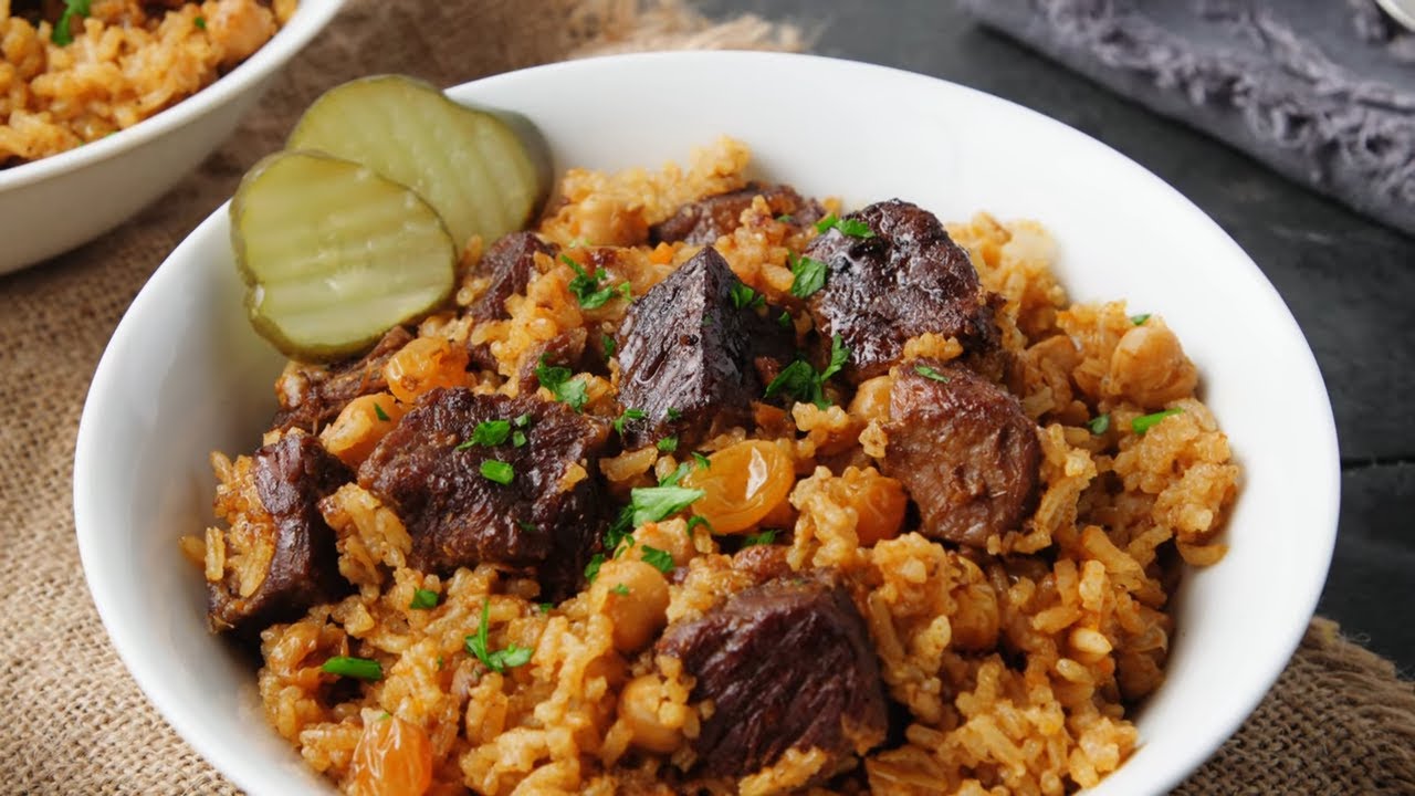 Beef Plov (Beef Rice Pilaf)