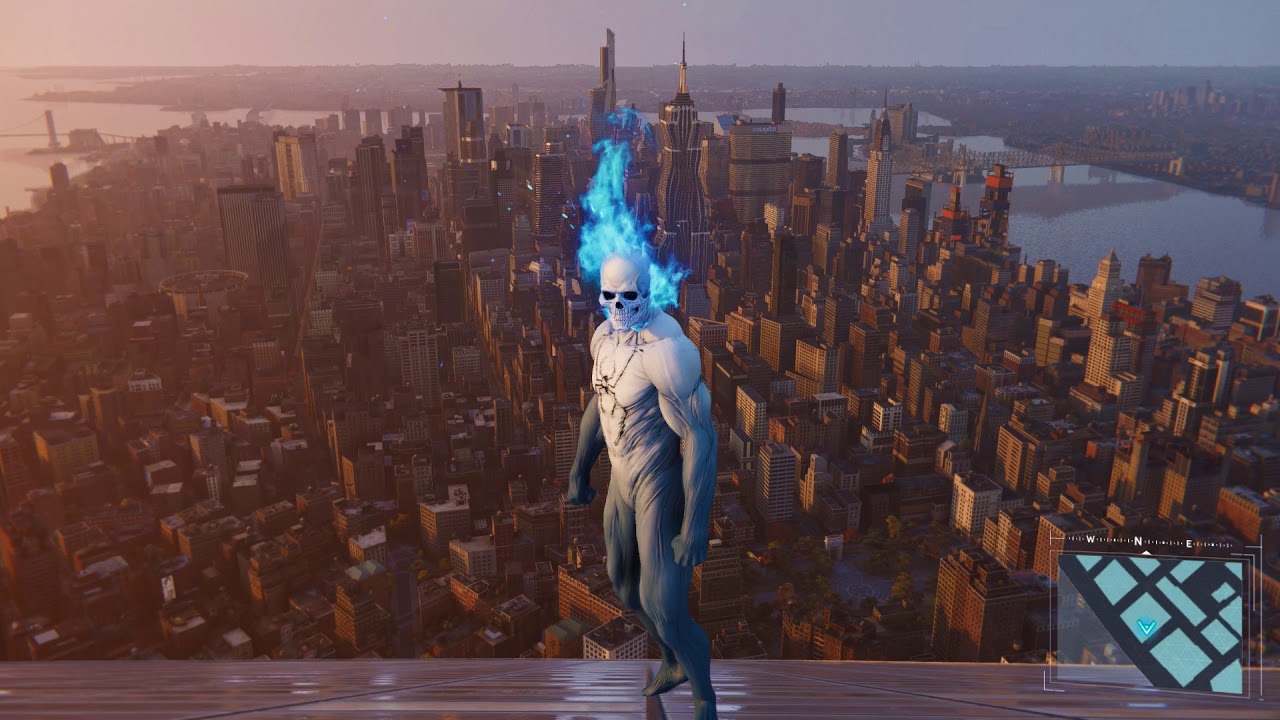 Spider-Man PS4 - Jumping Off Highest Building In Spirit Spider Suit (All Weathers) PS4 Pro