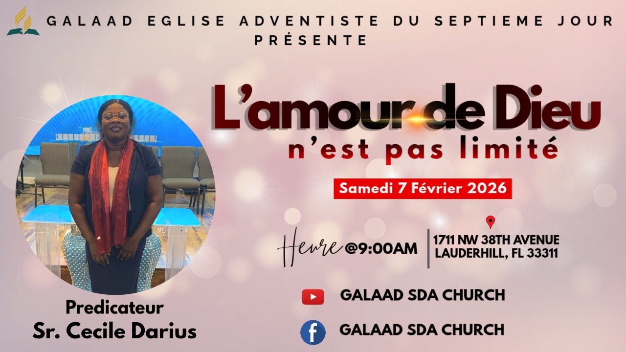 L’AMOUR DE DIEU N’EST PAS LIMITÉ | SR. CECILE DARIUS | SAMEDI 7 FÉVRIER 2026