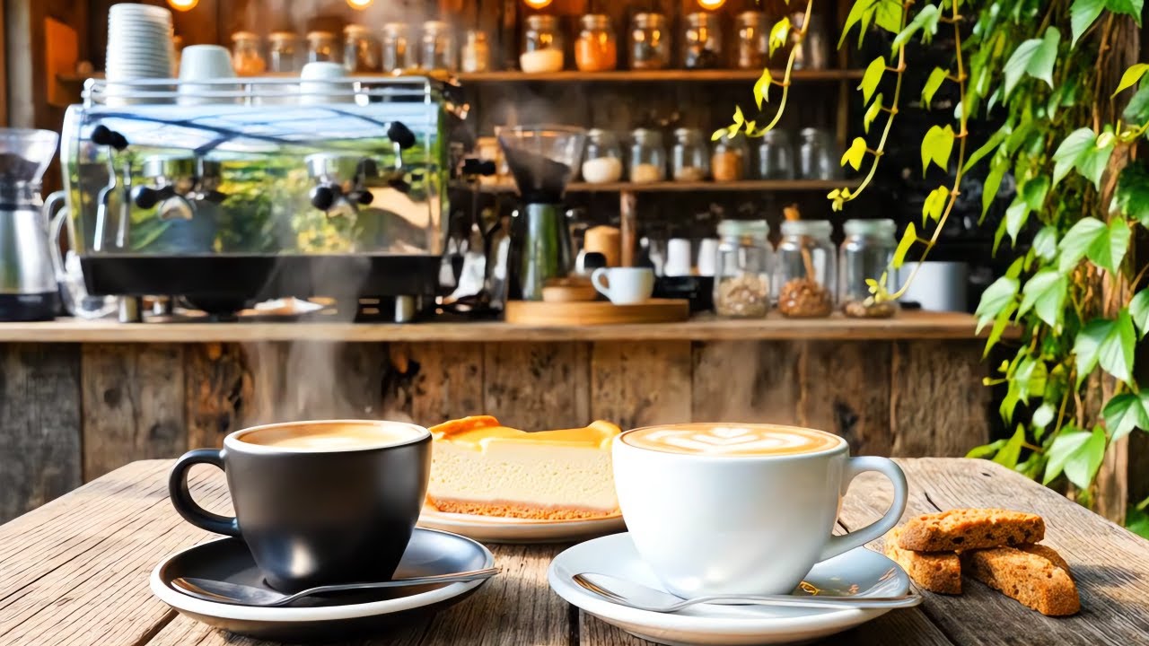 Uplifting Morning Jazz ~ Cozy Cafe Jazz & Light Bossa Nova Instrumental for Stress Relief