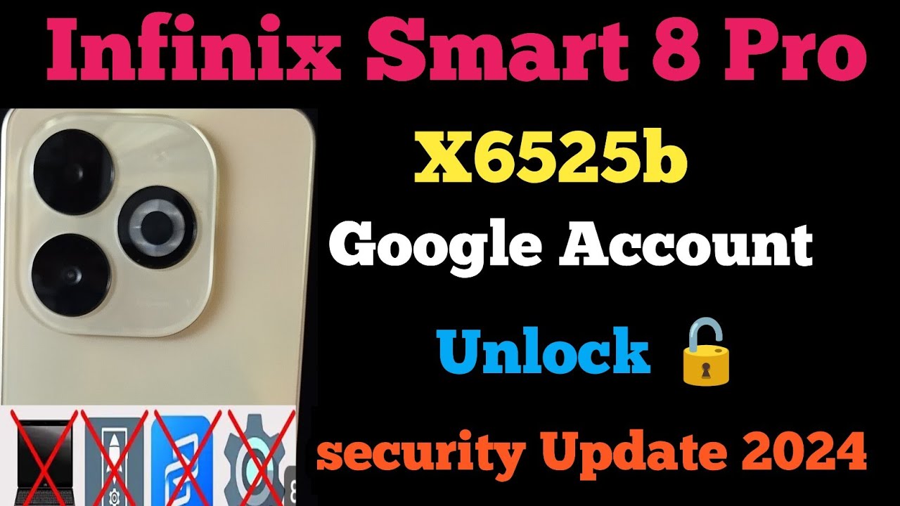 Infinix Smart 8 Pro Frp Bypass Android 13 🔓 Infinix X6525b Google Account Unlock #frp