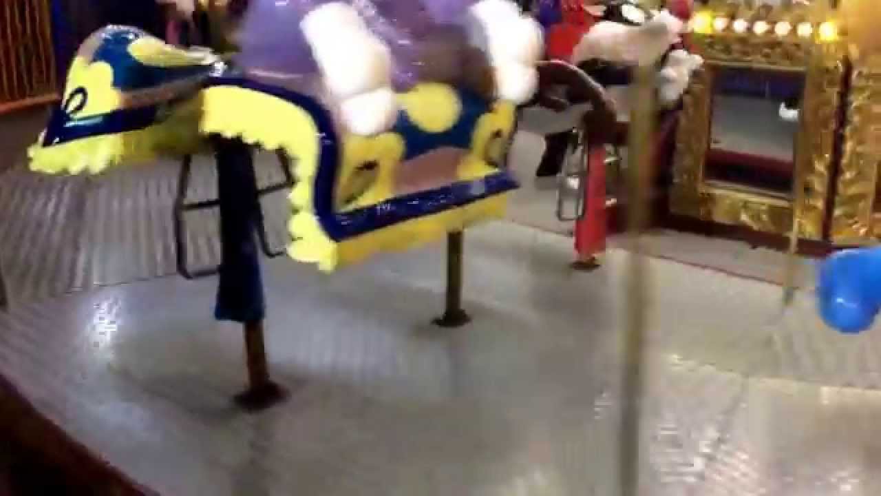 Warner Brothers Movie world - Bugs Bunny & Lola Bunny, on the carousel in WB Kids at Carnivale