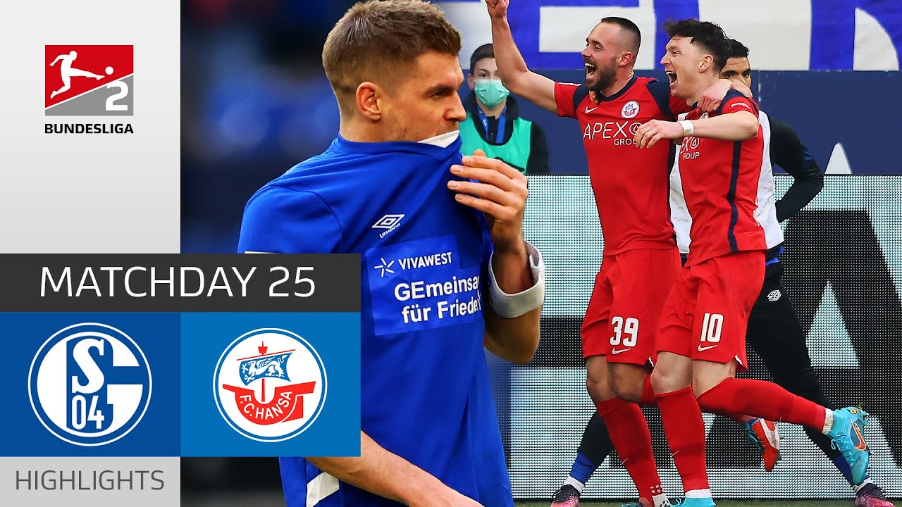 When a Hattrick is Not Enough | Schalke 04 - Hansa Rostock 3-4 | Highlights | MD 25 –  Bundesliga 2