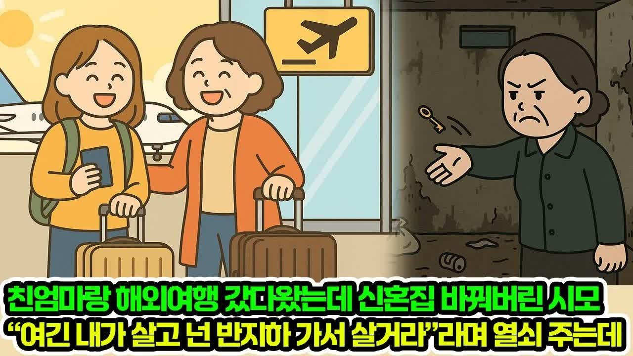 친엄마랑 해외여행 갔다왔는데 신혼집 바꿔버린 시모