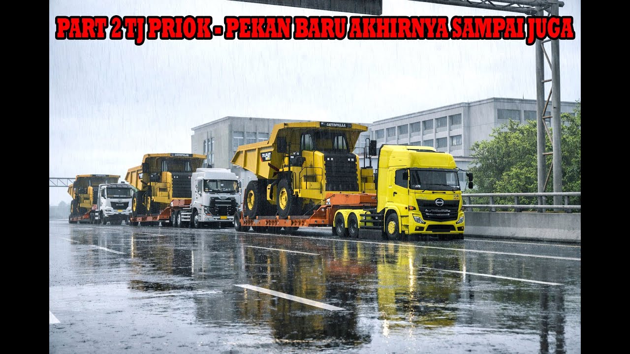 Convoy 3 unit perjalanan jauh bikin sakit pinggang | AJB Transport