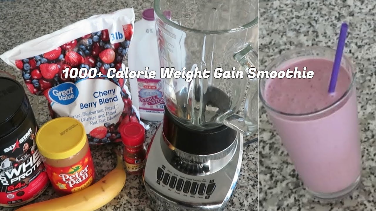 My EVERYDAY 1000+ calorie Weight Gain Smoothie