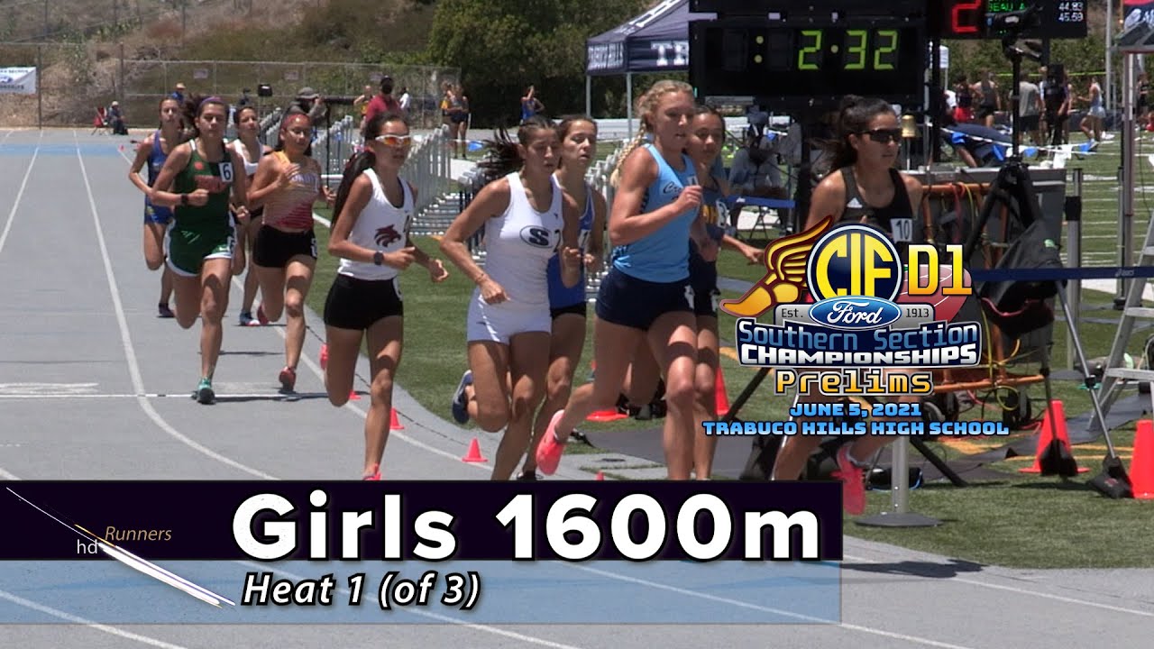 2021 TF - CIF-ss Prelims (D1) - 1600 Meters (Girls, H1 of 3)