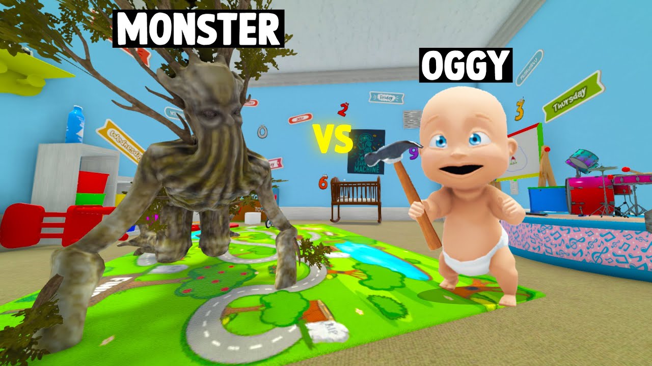 BAD MONSTER IS BACK |👶OGGY THE BABY VS BAD MONSTER - (Who's Your Daddy? ft.Oggy)