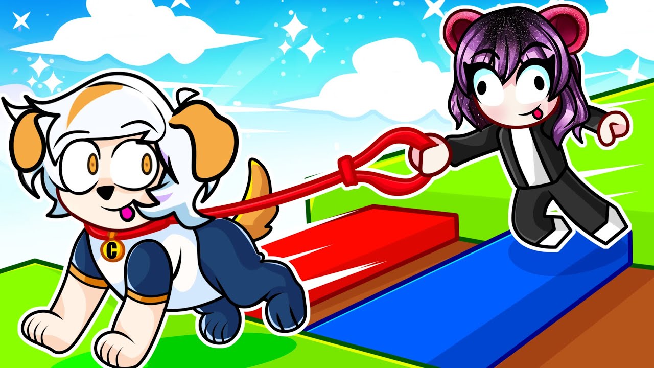 CHUYMINE SE CONVIERTE EN MI PERRO EN ROBLOX ! Dog Walk 🐶 [2 Player Obby]