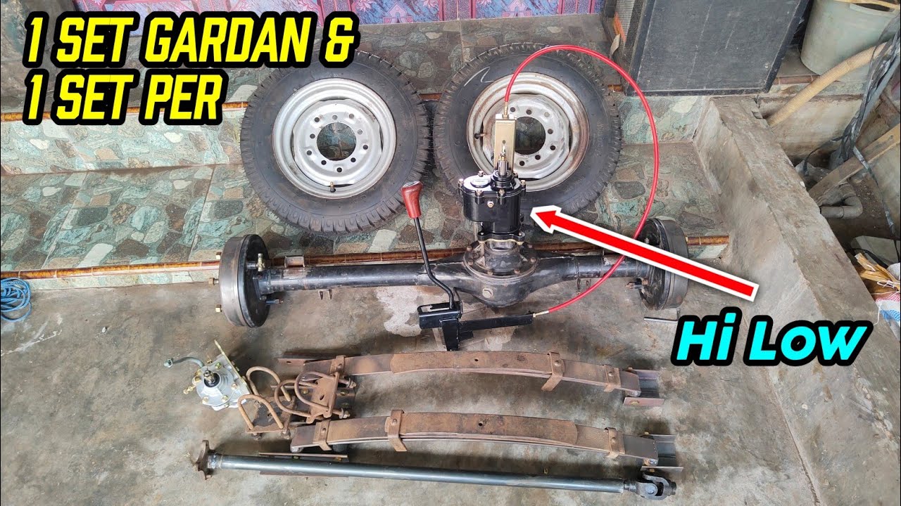 BAHAN MERAKIT RODA TIGA !! | 1 SET Gardan dengan Hi Low & Per Akan Dikirim ke Rokan Hulu RIAU