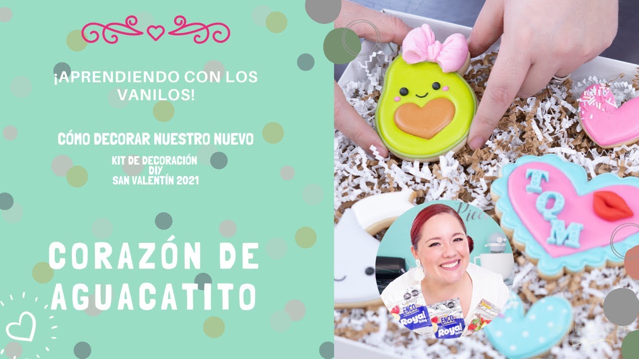 Cómo decorar galletas de San Valentín - Kit de decoración 